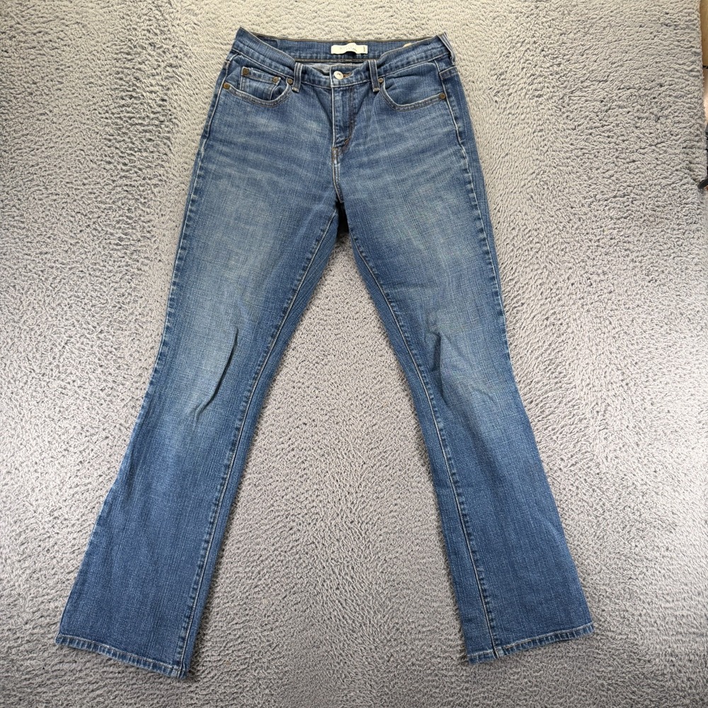 Levi's 515 Jeans Womens 28x32 Blue Cotton Denim Bootcut Faded Stretch Workwear